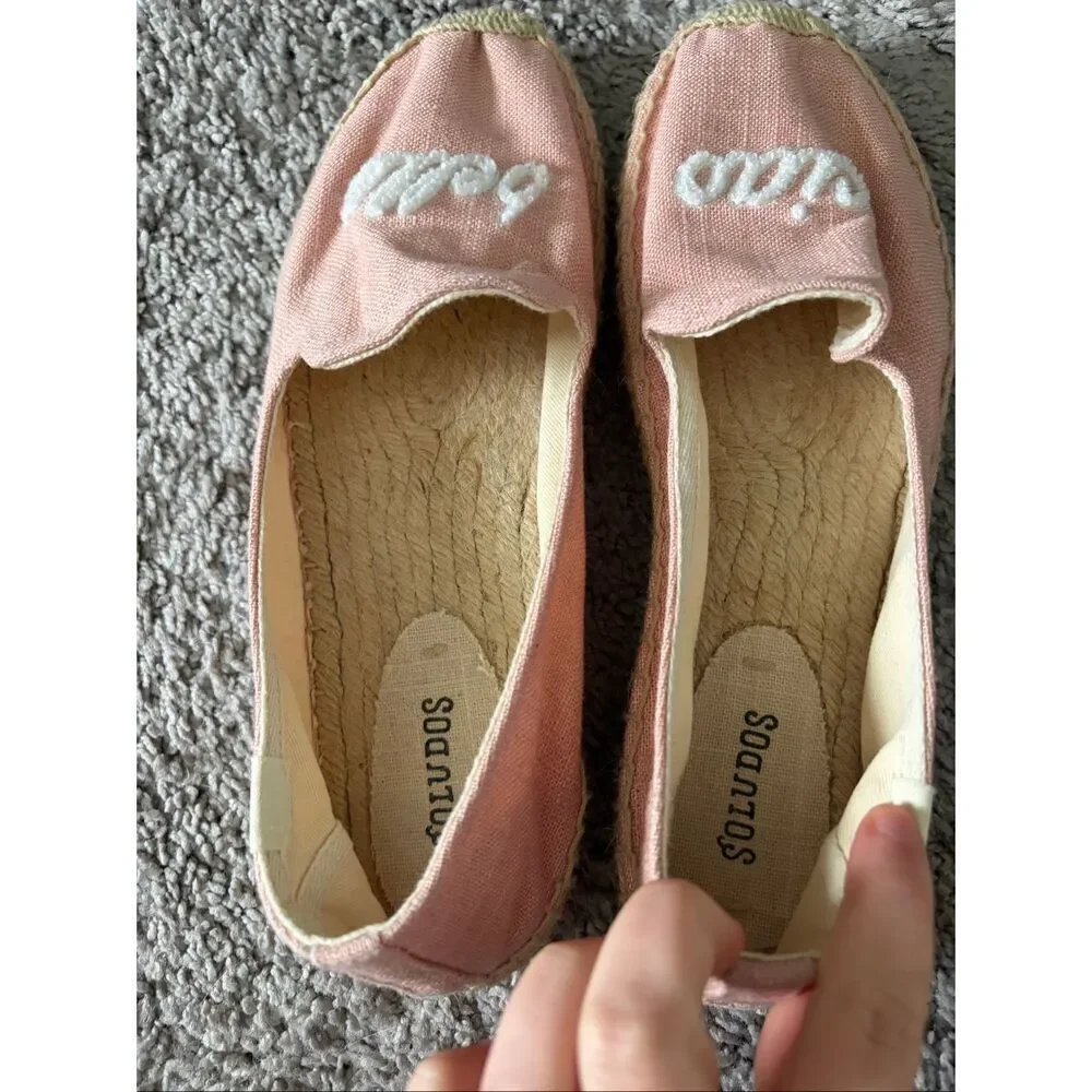 Soludos Ciao Bella Smoking Slipper Espadrilles Size 10
